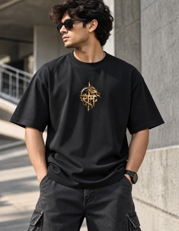20261010130919-1f1c4abc-dd58-641a-b63e-bab8a5561d1e.png Hanuman Graphic T-Shirt – Black & Gold Streetwear